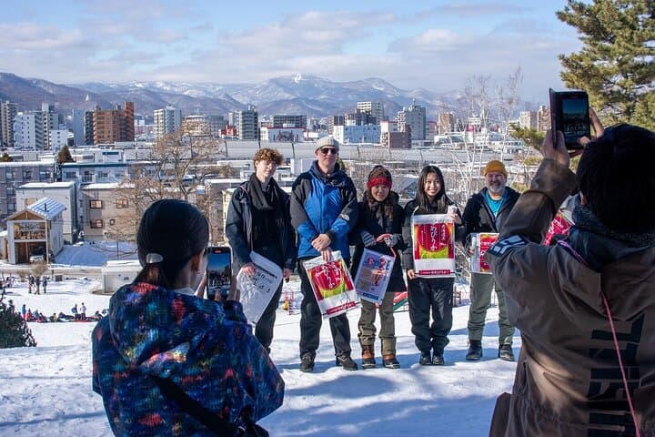 Handmade Rice-Bag Sledding in Sapporo: Family-Friendly Winter Workshop & Playground Races photo 5