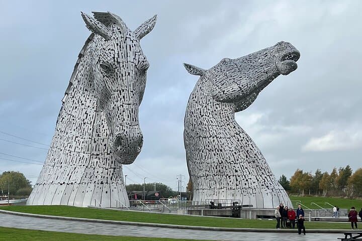 Kelpies, Falkirk Wheel & Glasgow: Canal Engineering and Iconic Sculpture Day Tour from Glasgow photo 1