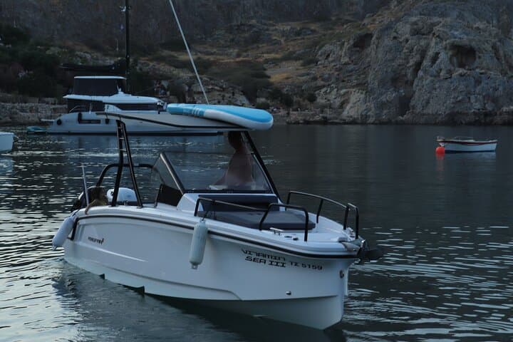 Lindos Sunset Private Boat Cruise — Coastal Swim, Snacks & Acropolis Views photo 5