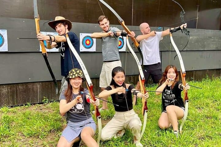 Play Archery in Hanoi: Outdoor Archery Range, Coaching & Garden Escape