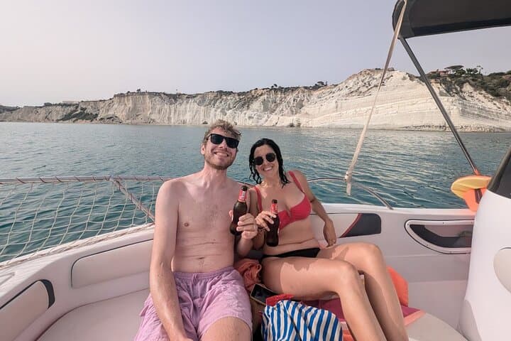 Boat tour to Scala dei Turchi — 3.5‑hour swim stops from San Leone photo 4