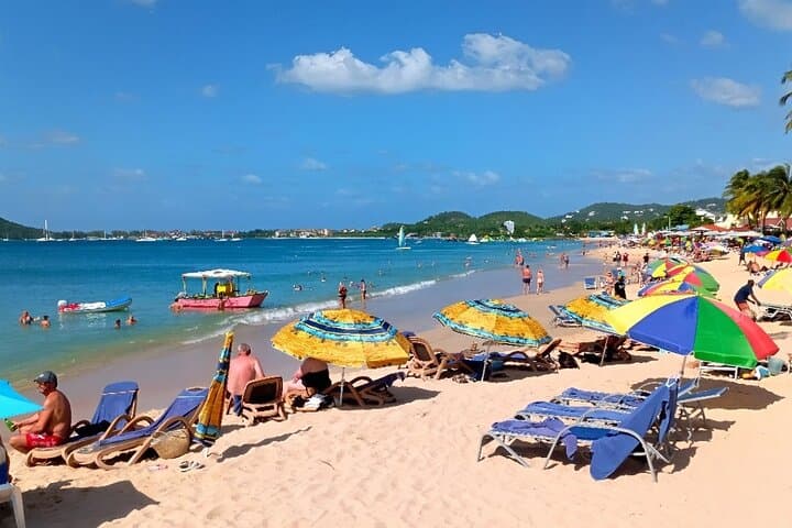St. Lucia Paradise Beach Day: Beach Chairs, Umbrellas & Round-Trip Transport photo 2