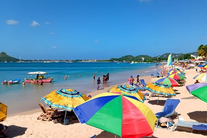 St. Lucia Paradise Beach Day: Beach Chairs, Umbrellas & Round-Trip Transport photo 6