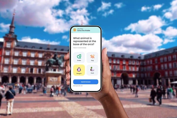 Madrid Interactive Self-Guided Walking Tour from Puerta del Sol to Palacio Real