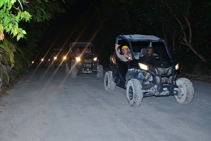 Polaris at Night: Jungle Polaris Ride, Cenote Blue Lagoon & Surf-and-Turf Dinner in Bávaro photo 3