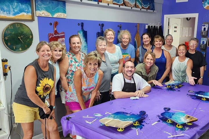 Siesta Key Epoxy Resin Workshop: Create Custom Resin Charcuterie Boards in Sarasota photo 3