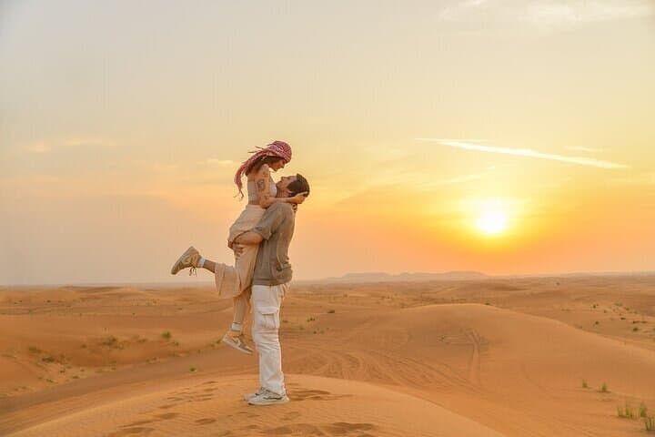 Evening Lahbab Desert Safari: Dune Bashing, Sandboarding & BBQ from Fujairah photo 1