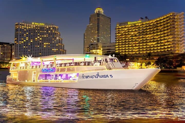 Chao Phraya Princess Sunset & Dinner Cruise — Bangkok River Dinner, Views & Live Music