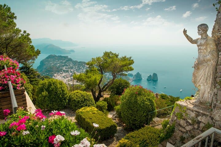 Capri Small Group Tour: Blue Grotto, Anacapri & La Piazzetta Day Trip