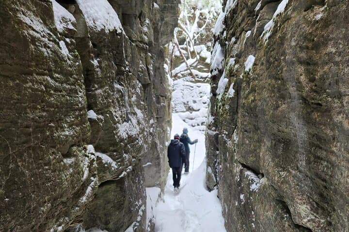 Winter Snowshoe to Nottawasaga Bluffs Caves — Private Guided Tour near Creemore