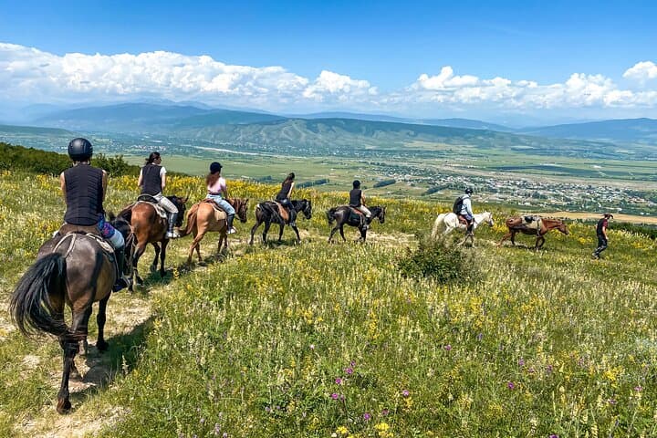 Day Horseback Riding at Palomino Ranch — Tbilisi Countryside Ride with Kazbegi Views