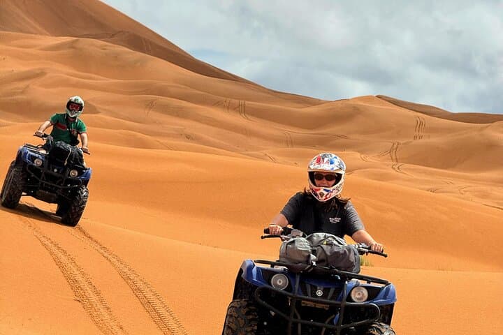 Quad Biking in Merzouga's Erg Chebbi Dunes: 80-Minute Desert Adventure