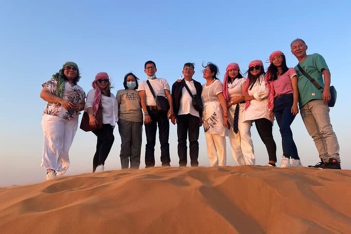 Dubai Evening Desert Safari with Camel Ride, Sandboarding & BBQ photo 2