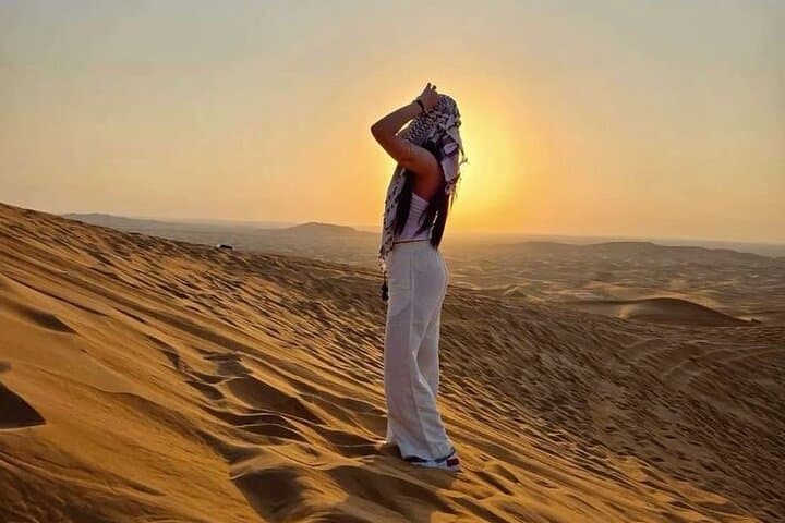 Private Morning Safari Dubai: Sunrise Dune Bashing, Camel Rides & Sandboarding photo 3