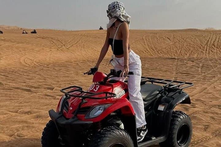 Dubai Desert Quad Bike Adventure with Transfer — Dune Riding Near Dubai photo 2