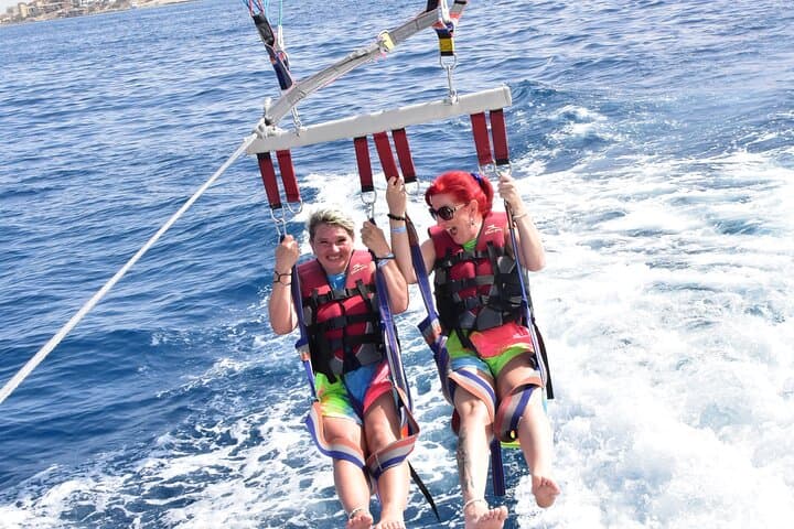 Hurghada Red Sea Parasailing: Soar 50m Above Crystal Waters with Transfer photo 5