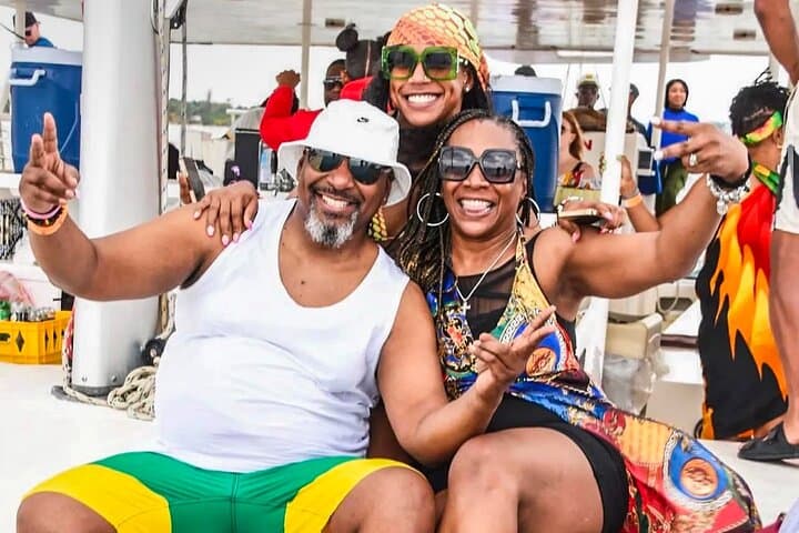Blue Hole and Catamaran Party Combo from Ocho Rios — Swim, Climb & Snorkel photo 1