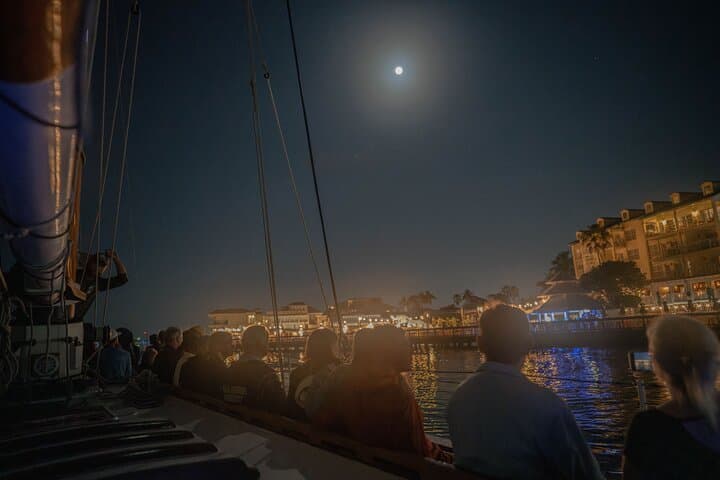 Key West Nighttime Full Moon Sail — Moonlit Schooner Cruise in Key West Harbor