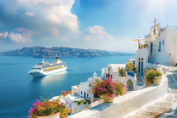 Skip Santorini Cable Car: Boat Transfer, Oia & Black Beach Shore Excursion photo 4