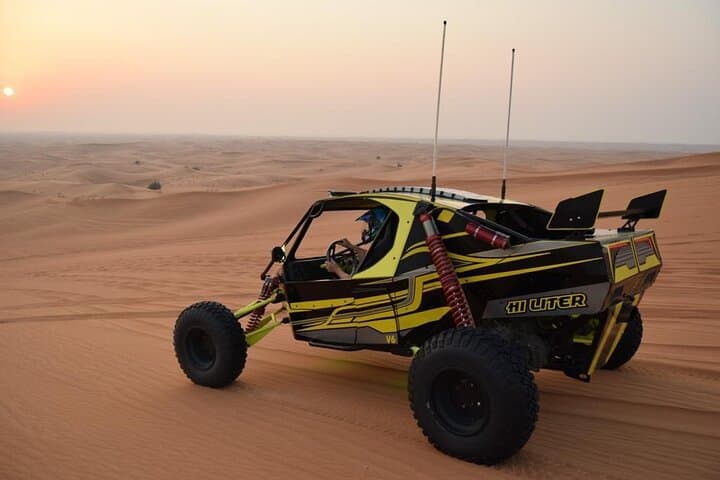 Drive V6 Sand Rail Dune Buggies in Dubai Red Dunes with Sandboarding & Camel Ride photo 1