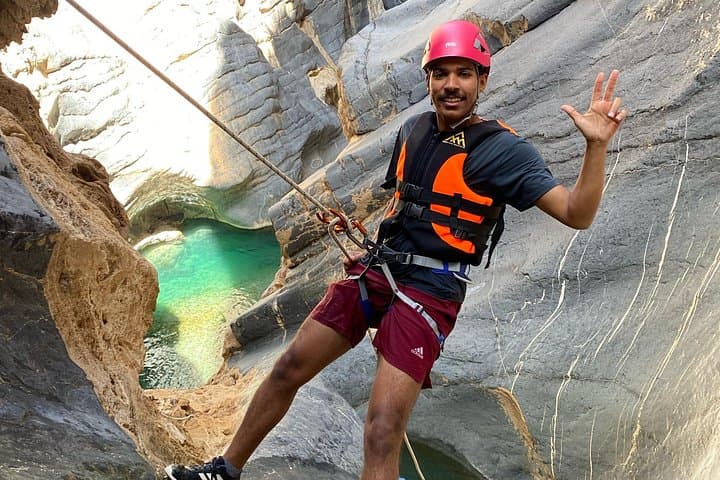 Snake Canyon Canyoning in Oman: Rappel, Swim and Natural Water Slides photo 2