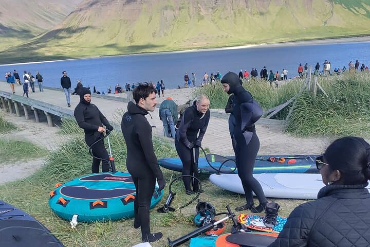 Paddleboarding to a Bolungarvík Alpine Lake from Ísafjörður photo 5