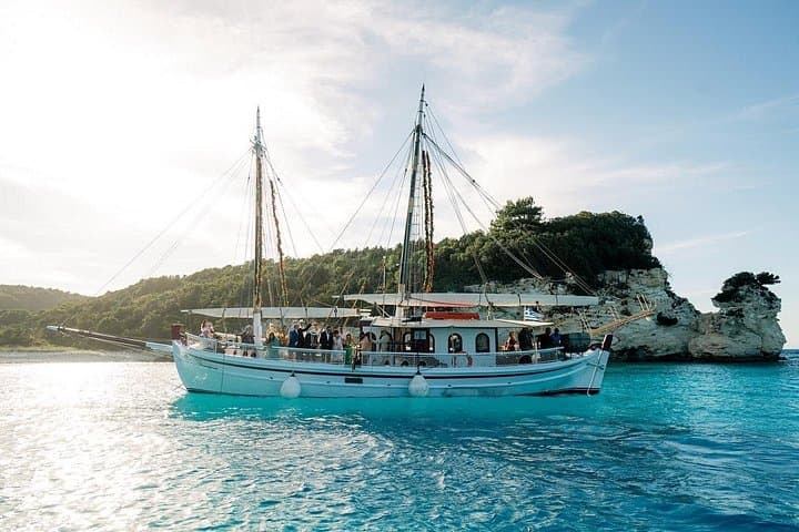 Classic Wooden Boat Cruise in Corfu: Swim, Snorkel & Beach BBQ photo 2