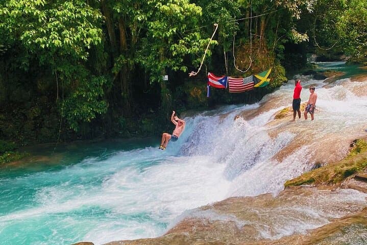 Blue Hole Island Gully Tour from Falmouth: Swim, Rope-Swing & Cliff Jump photo 4