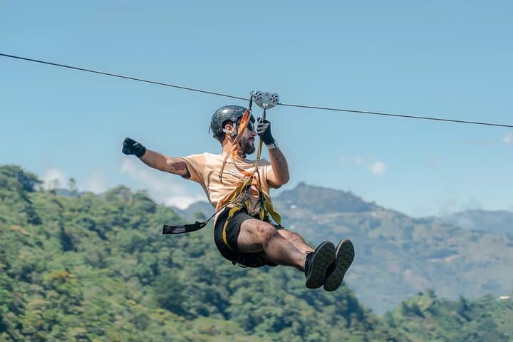 Highest Zipline in Colombia and Salto del Buey Waterfall Adventure photo 1