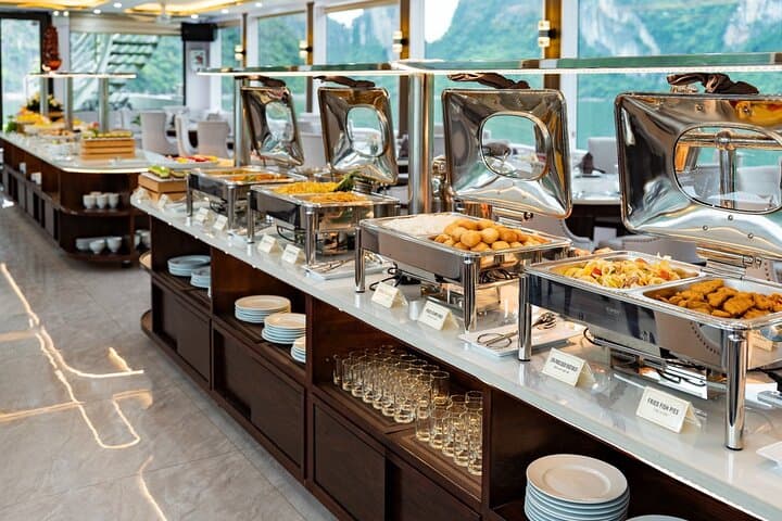 Halong Bay Day Cruise: Luxury Boat with Jacuzzi, Kayak & Buffet Lunch photo 4