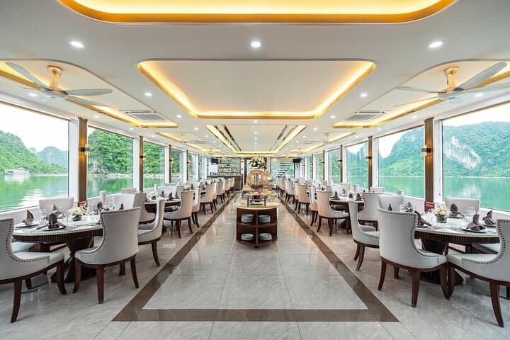 Halong Bay Day Cruise: Luxury Boat with Jacuzzi, Kayak & Buffet Lunch photo 3