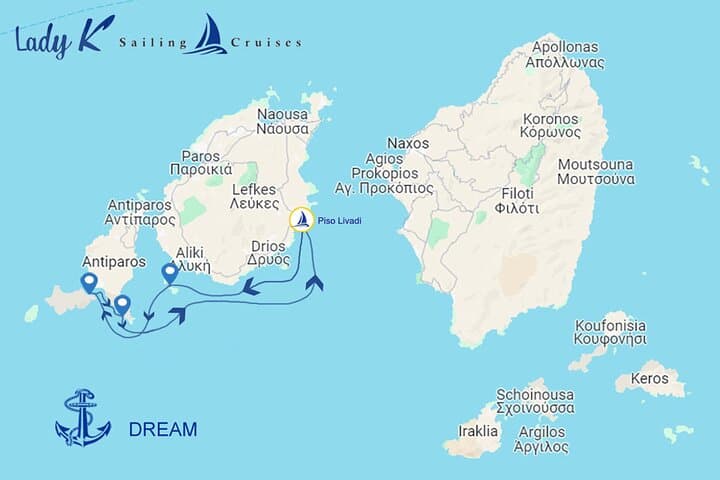 Private Day Sail to Antiparos, Blue Lagoon & Despotiko from Paros photo 2