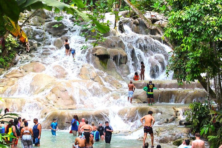 Dunn's River Falls & Blue Hole Adventure from Montego Bay — Ocho Rios Waterfall Combo Tour
