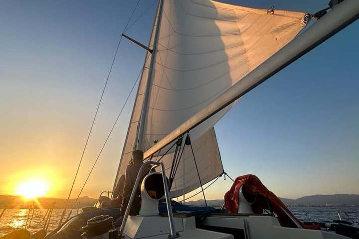 Sunset Sailing from Palma: Private 3‑Hour Cruise with Snorkel, Wine & City Views photo 1