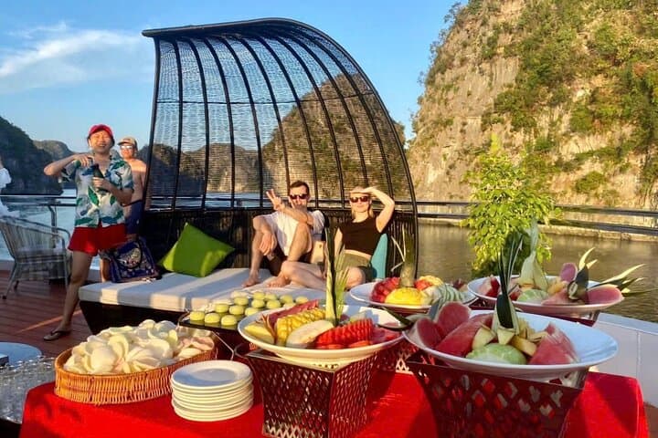 Lan Ha Bay Luxury Day Cruise — Kayaking, Jacuzzi & Water Slide from Cat Ba photo 6