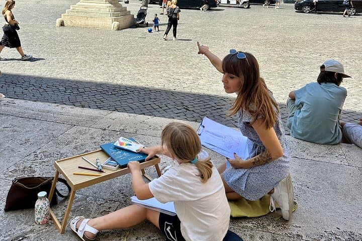 Family Scavenger Hunt and Art Workshop in Rome's Historic Center photo 3