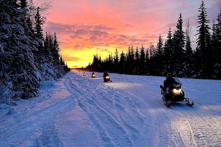 Thunder Across the Pipeline: 1-Hour Double-Rider Snowmobile Adventure in North Pole, Alaska photo 2