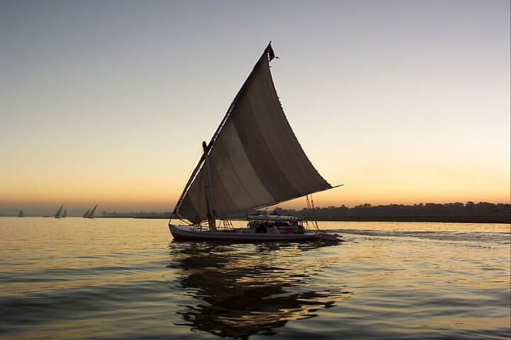 Sunset Felucca Ride on the Nile in Luxor — Private Evening Cruise