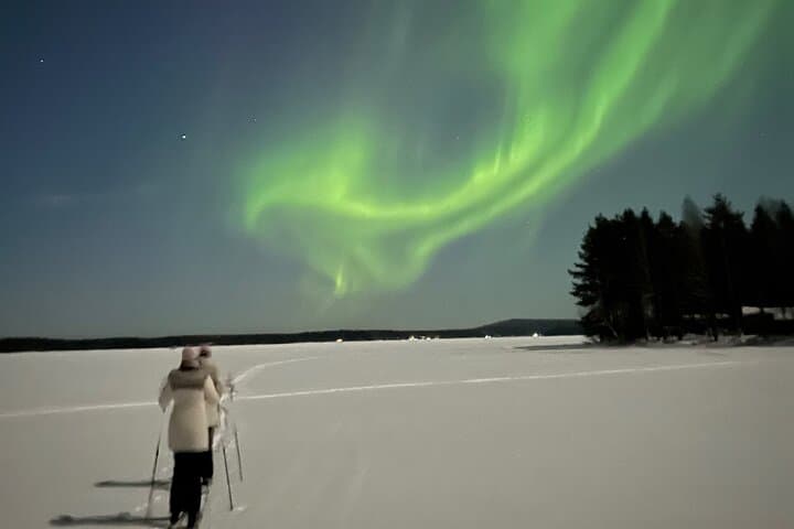 Night Skiing on Lake Norvajärvi: Arctic Nocturnal Ski Tour Near Rovaniemi photo 6