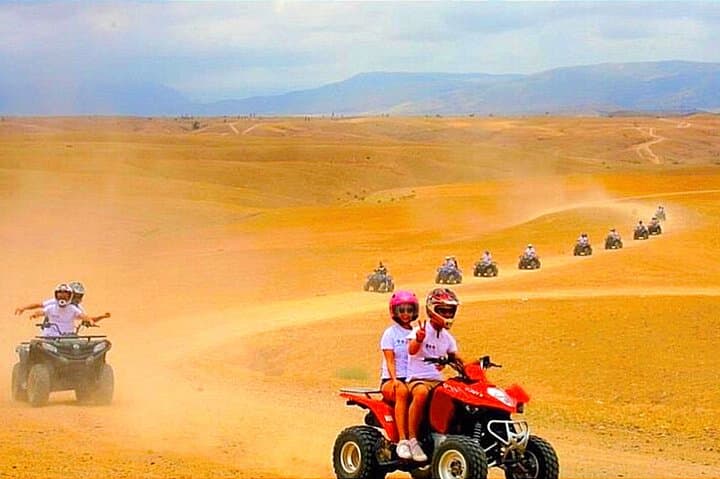 Agafay Desert Quad and Camel Ride with Sunset Dinner near Marrakech
