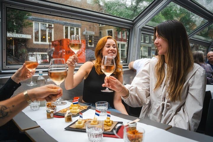 Candlelight Canals: Amsterdam Wine & Cheese Evening Cruise