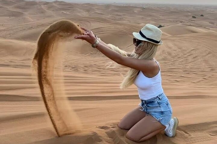 Dubai Sunset Desert Safari: Dune Bashing, Camel Ride & BBQ Evening photo 6