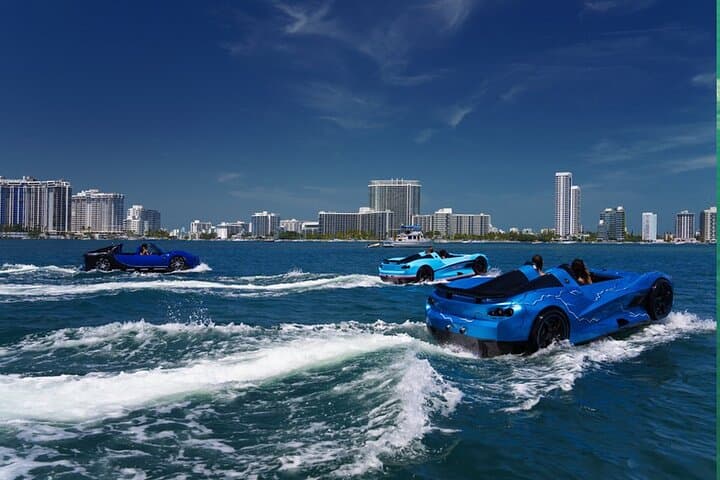 Jet Car Rental in San Juan: Blue McLaren Watersports Experience in San Juan Bay