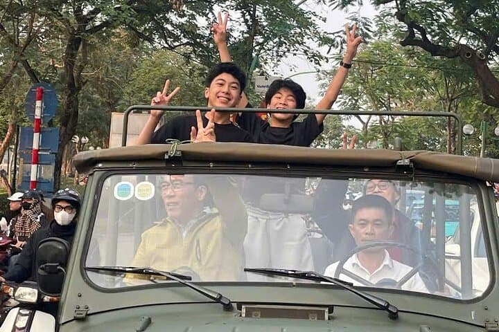 Hanoi Army Jeep Tour: Old Quarter Food, Train Street & Cultural Jeep Ride