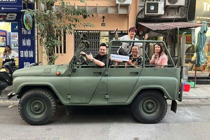 Hanoi Army Jeep Tour: Old Quarter Food, Train Street & Cultural Jeep Ride photo 2