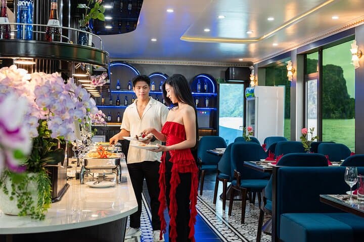 Premium Halong Carnival 5-Star Day Cruise from Hanoi: Explore Titov, Sung Sot & Kayak Luon Cave