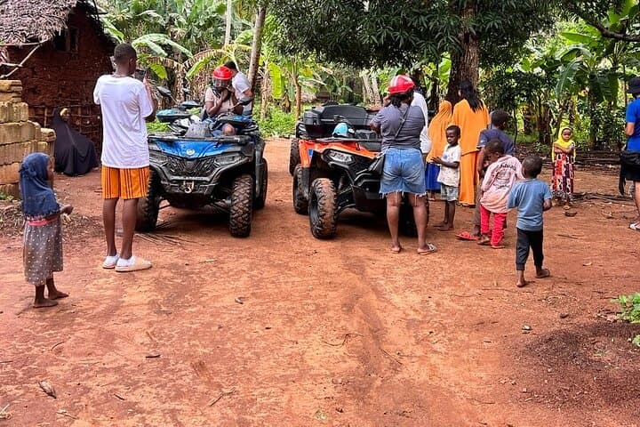 Half-Day Quad Bike Village Tour in Zanzibar: Sugarcane Trails to Pwani Mchangani Beach