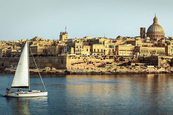 Sunset Sailing in Valletta Grand Harbour: Private Evening Yacht Charter in Malta