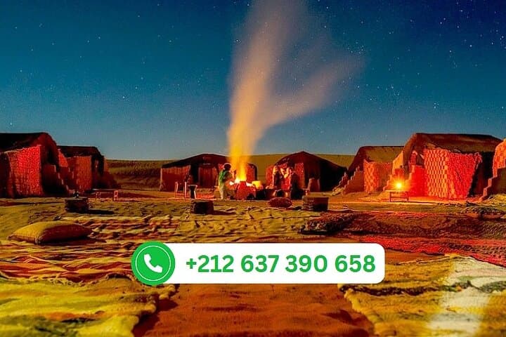 Overnight Camel Trek to Erg Chebbi: Sunset, Campfire & Berber Tents in Merzouga