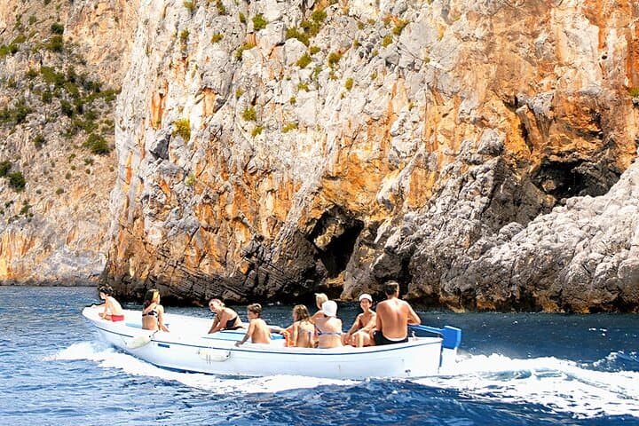 Palinuro Classic Private Gozzo Excursion — Blue Grotto, Natural Arch & Bay Swim